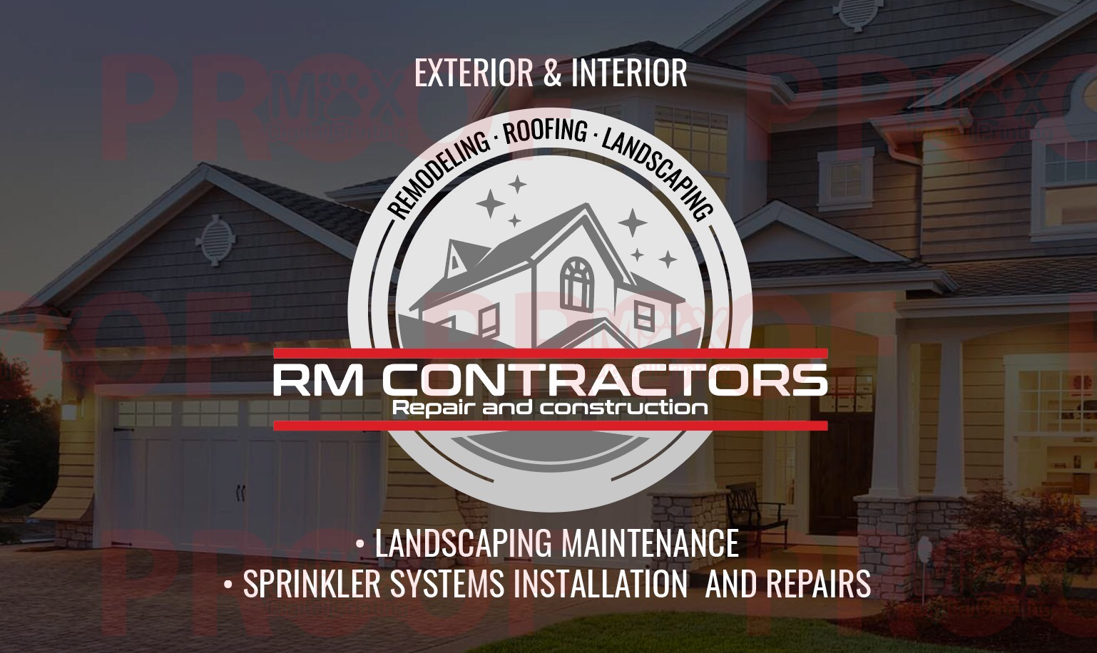 Rm contractors logo