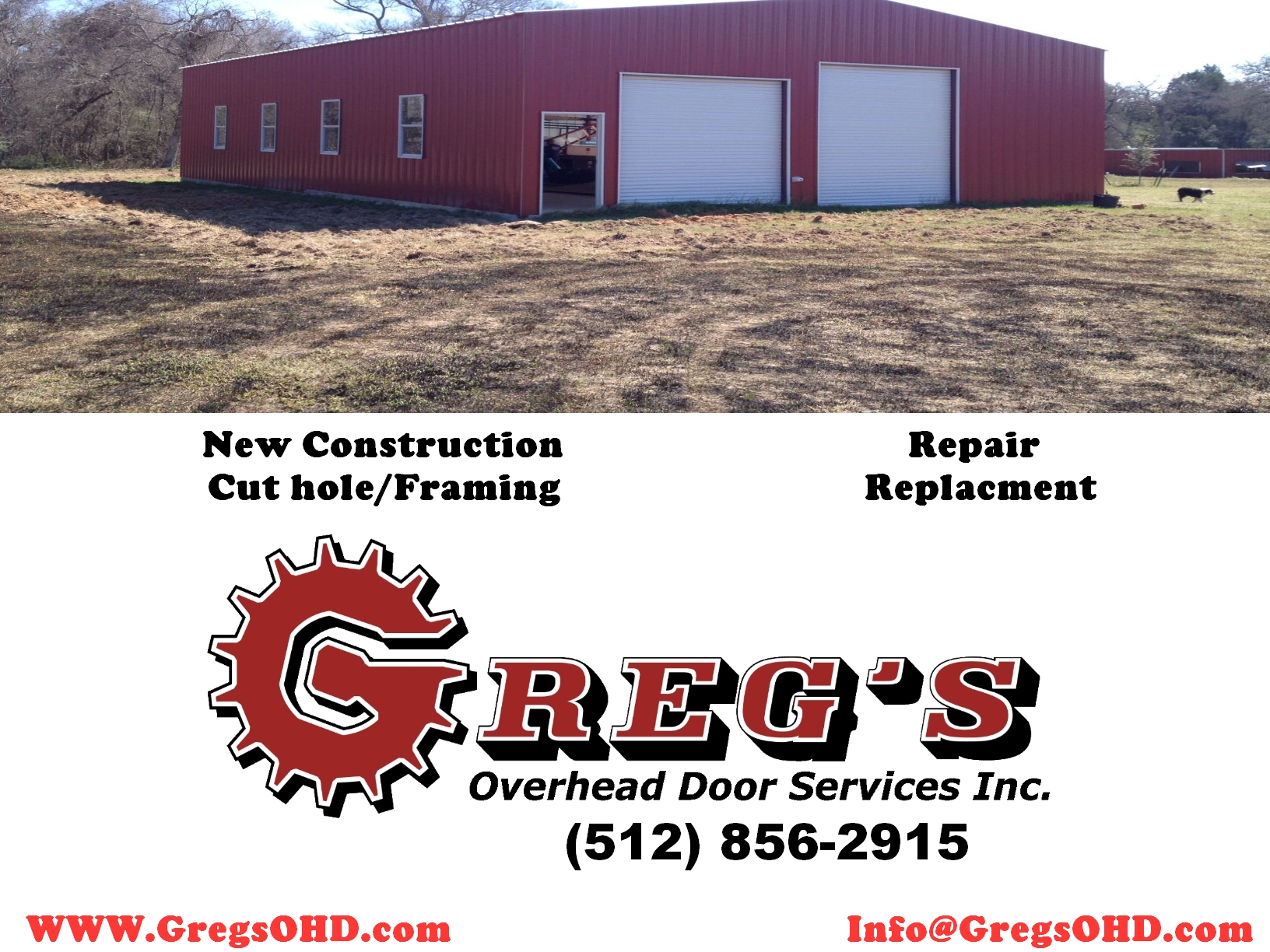 GREGS OVERHEAD DOOR SVC INC logo