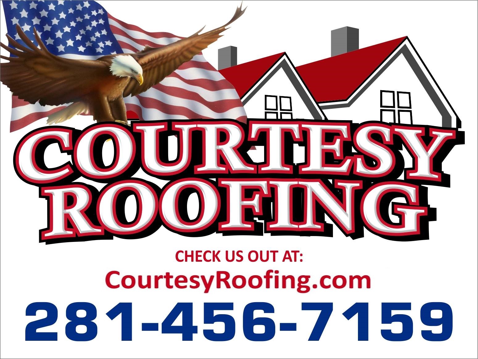 Logo for Courtesy Roofing
