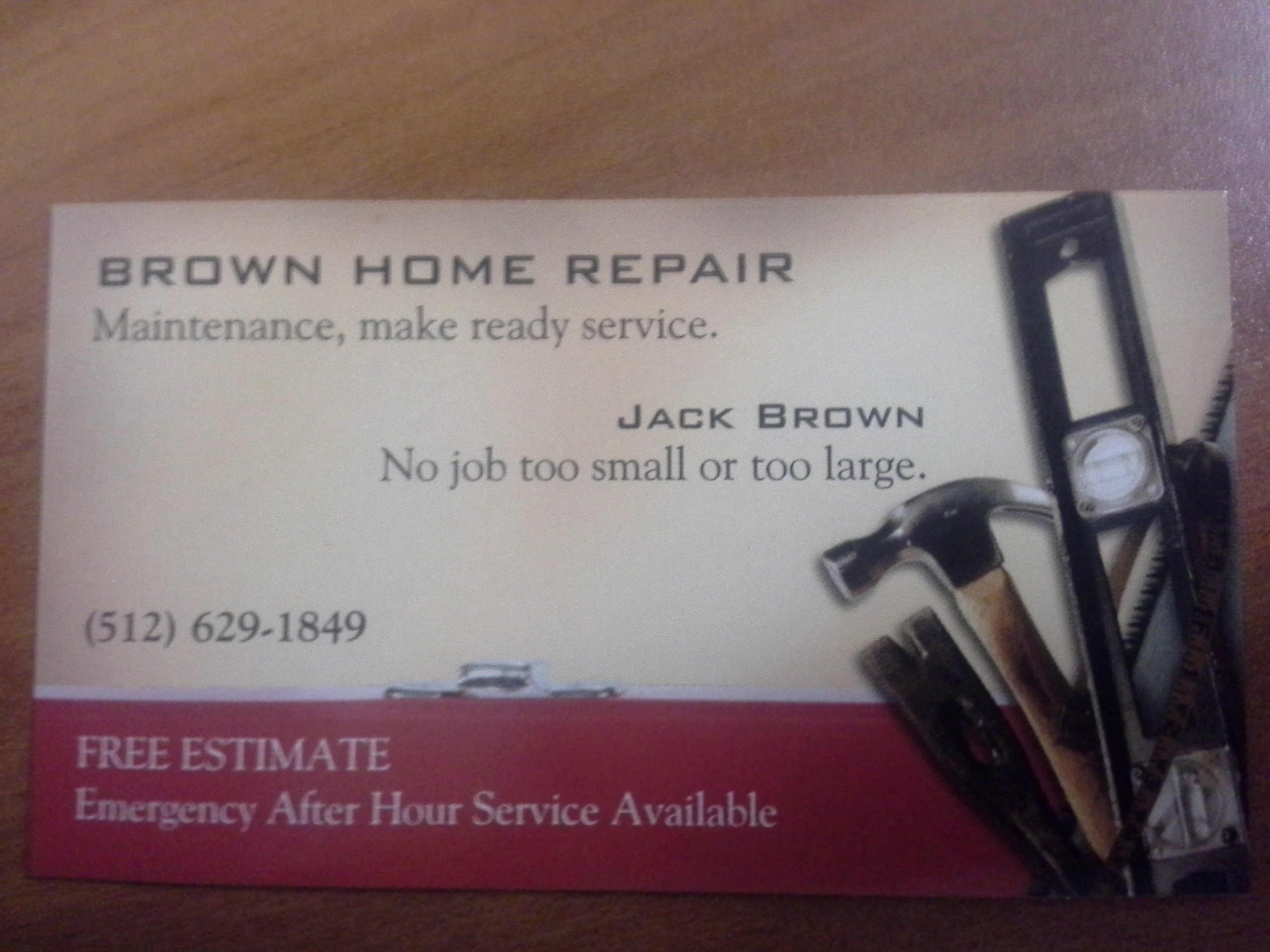 Brown Home Make Ready Repair and Handyman Services logo
