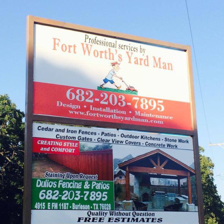 Logo for Fort Worth's Yard Man