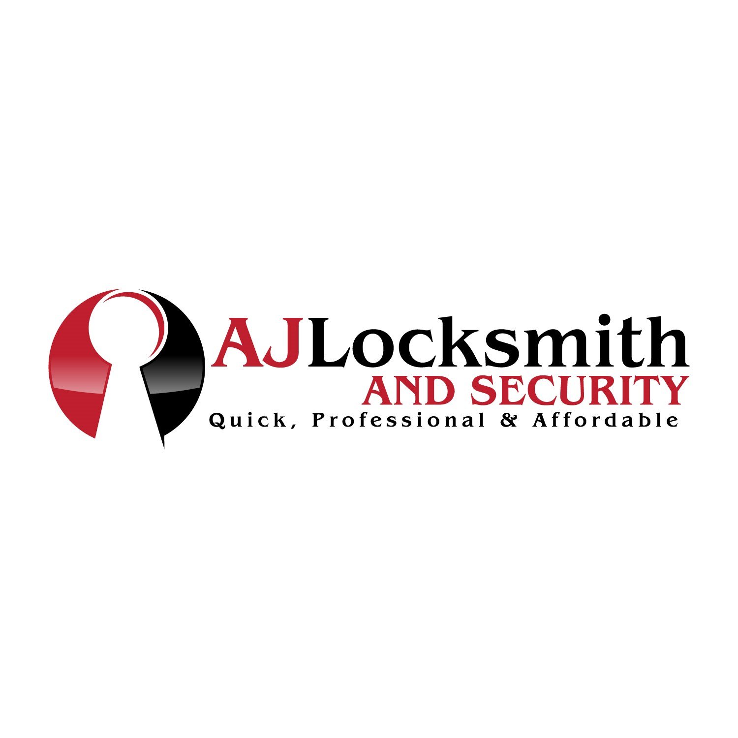 Logo for AJ Locksmith and Security