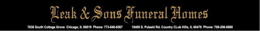 A R LEAK & SONS FUNERAL HOME logo