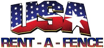 Logo for USA RENT-A-FENCE