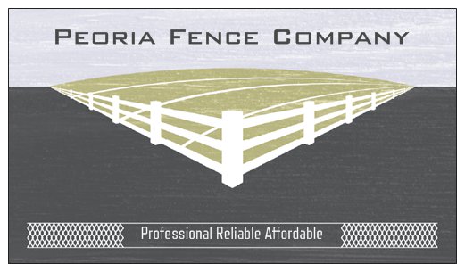 Logo for Peoria Fence Co