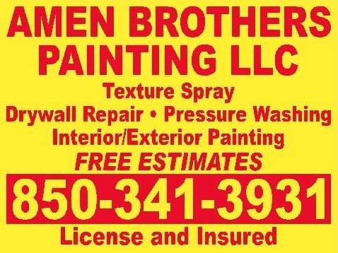 Logo for amen brothers painting llc