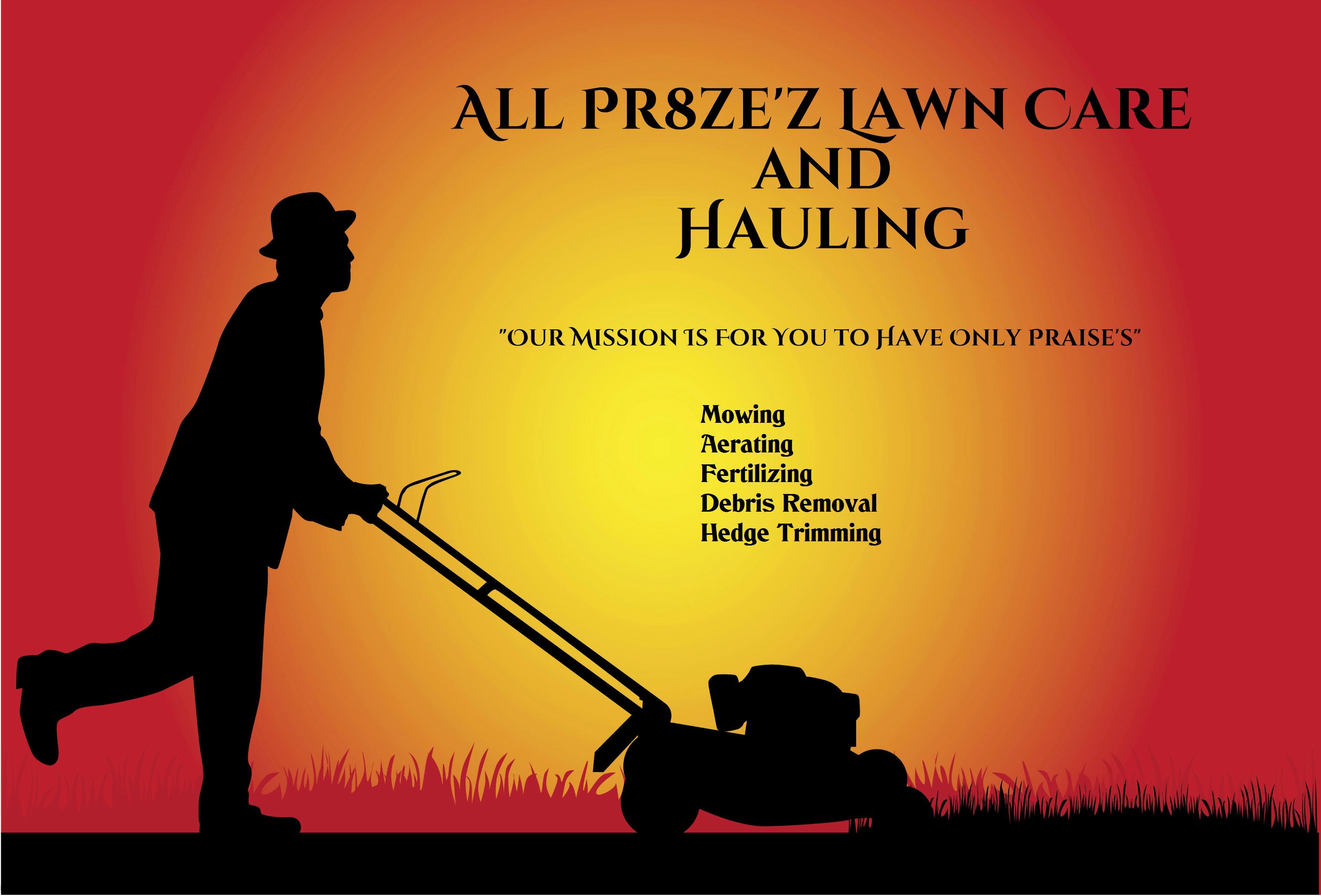 All Pr8ze'z Lawn Care logo