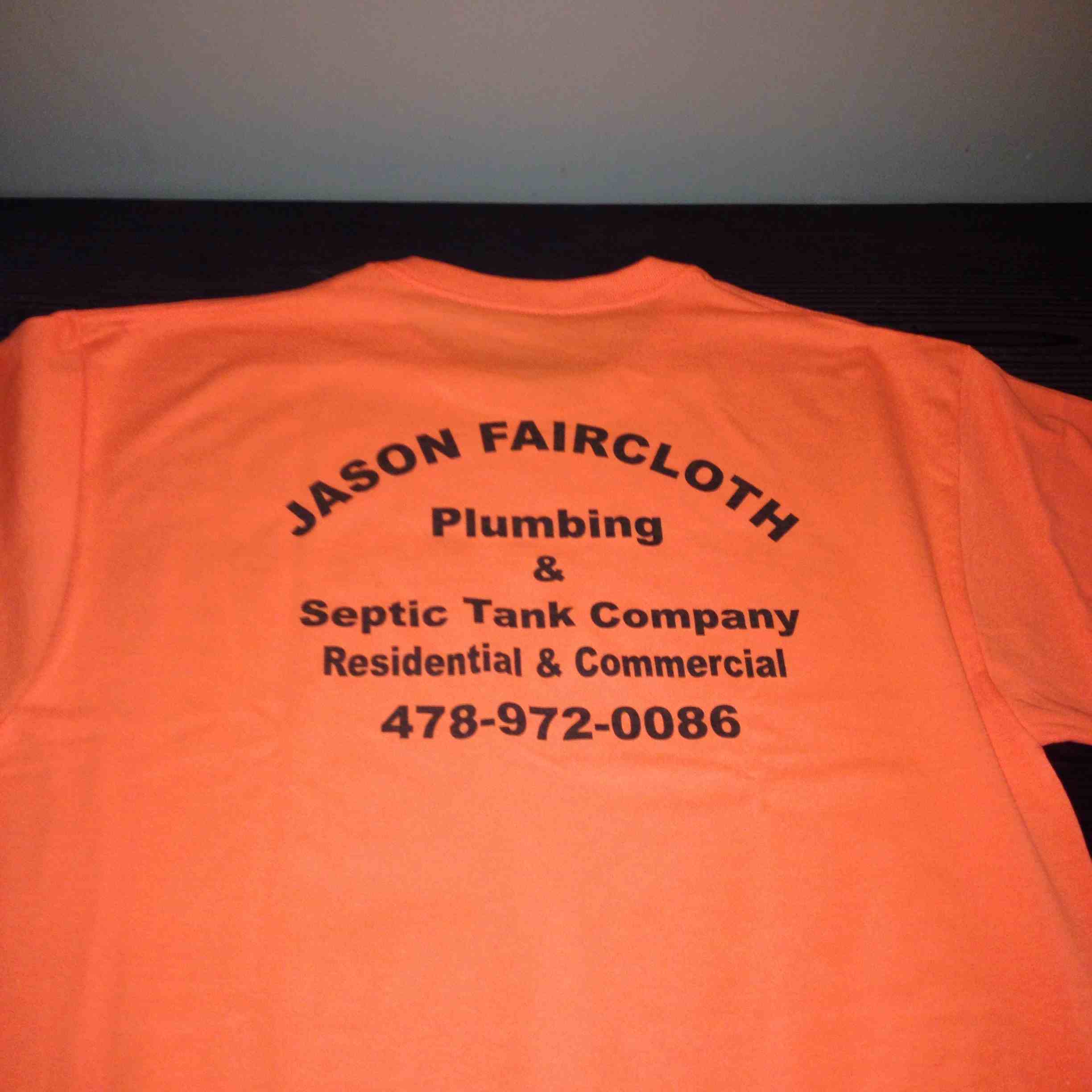 Jason Faircloth plumbing & Septic Tank Co. logo