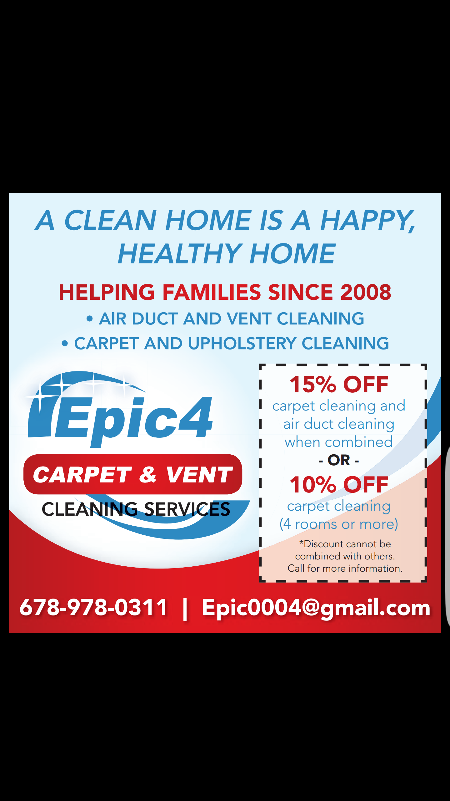 Epic4 Carpet & Vent Cleaning logo
