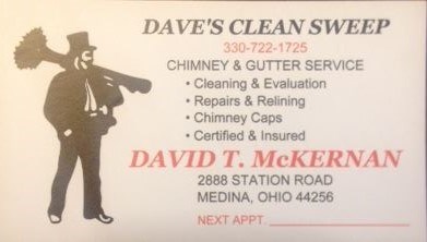 DAVE'S CLEAN SWEEP CHIMNEY AND GUTTER logo