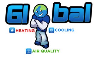 GLOBAL HEATING & COOLING logo