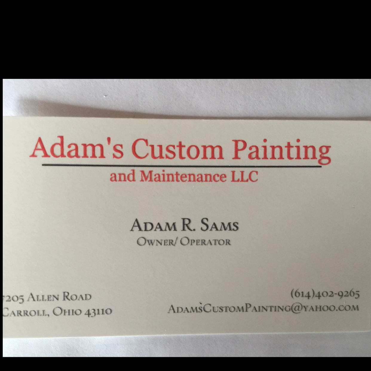 Adam's Custom Painting and Maintenance LLC logo