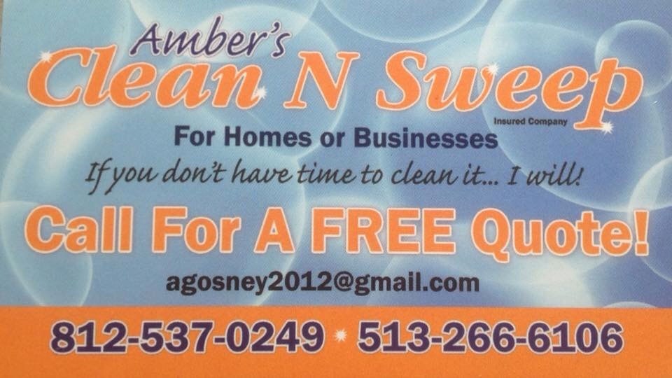 Logo for Amber's Clean N Sweep