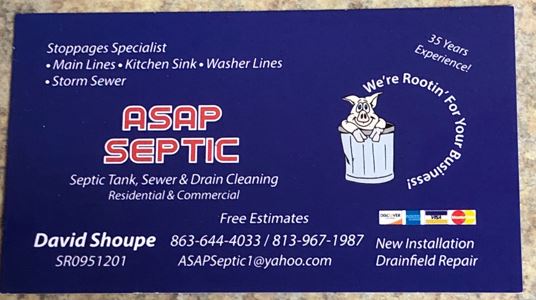 Logo for ASAP Septic Tank Service