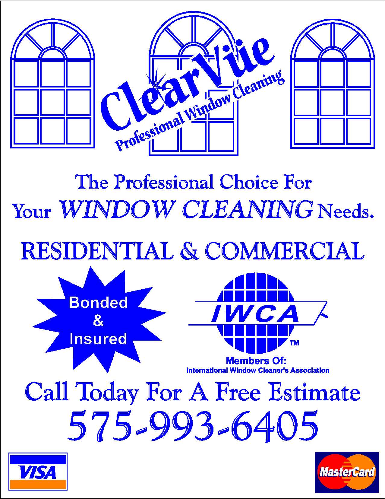 Logo for ClearVue Professional Window Cleaning