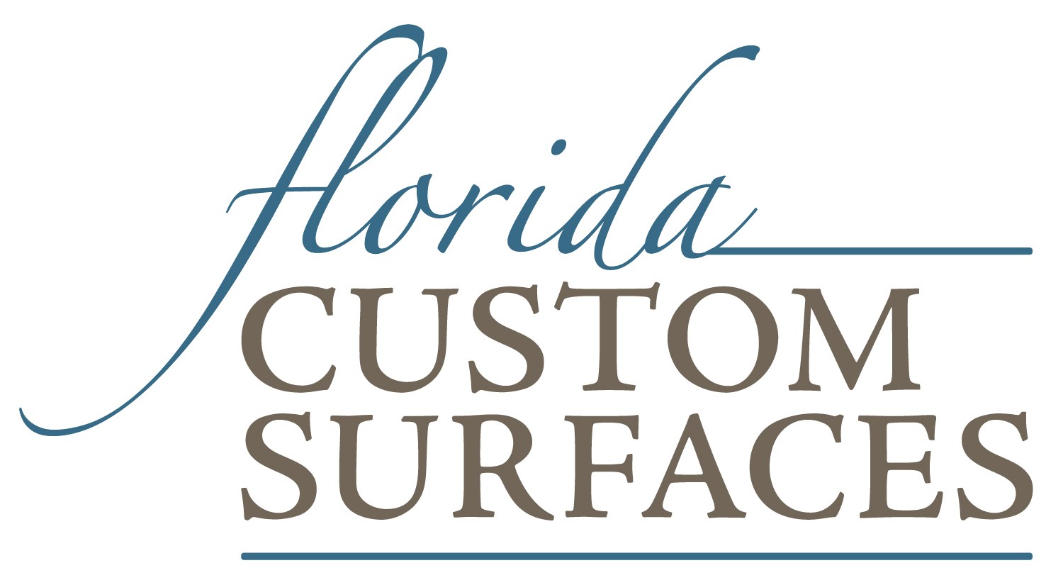 Logo for FLORIDA CUSTOM SURFACES div of FDR Contractors Inc