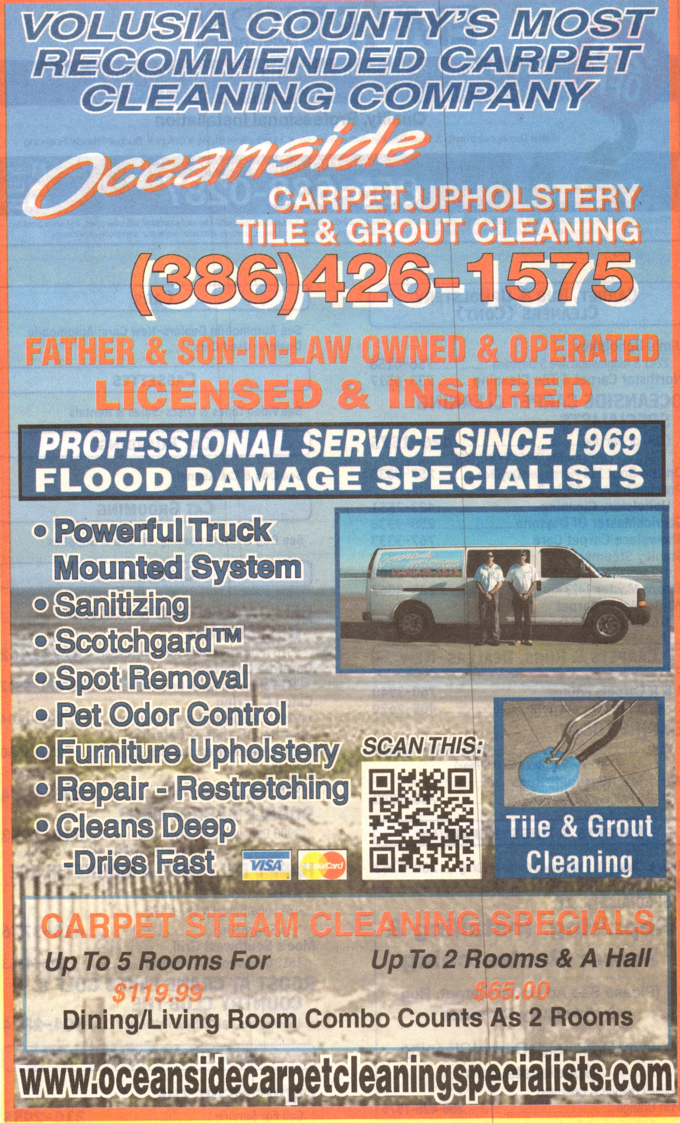 Oceanside Carpet Cleaning Specialists logo
