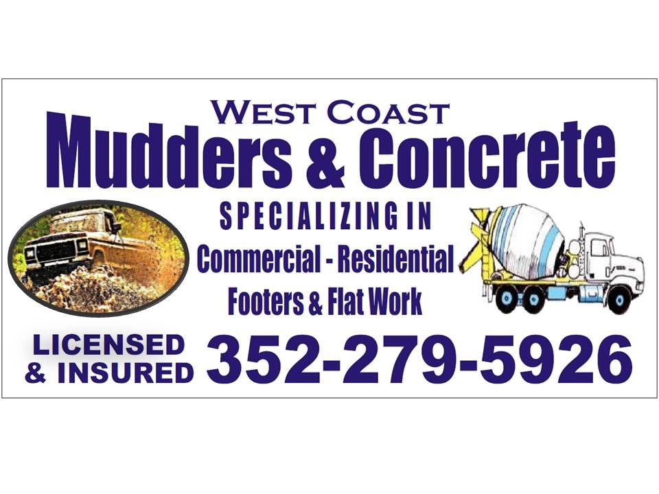 West Coast Mudders and Concrete logo