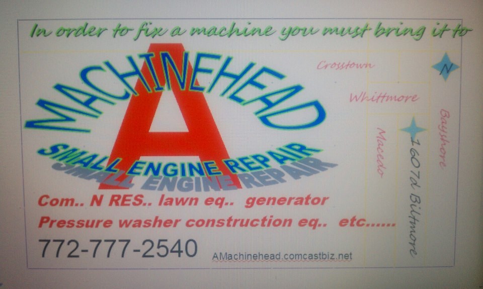 A Machinehead Small Engine Repair logo