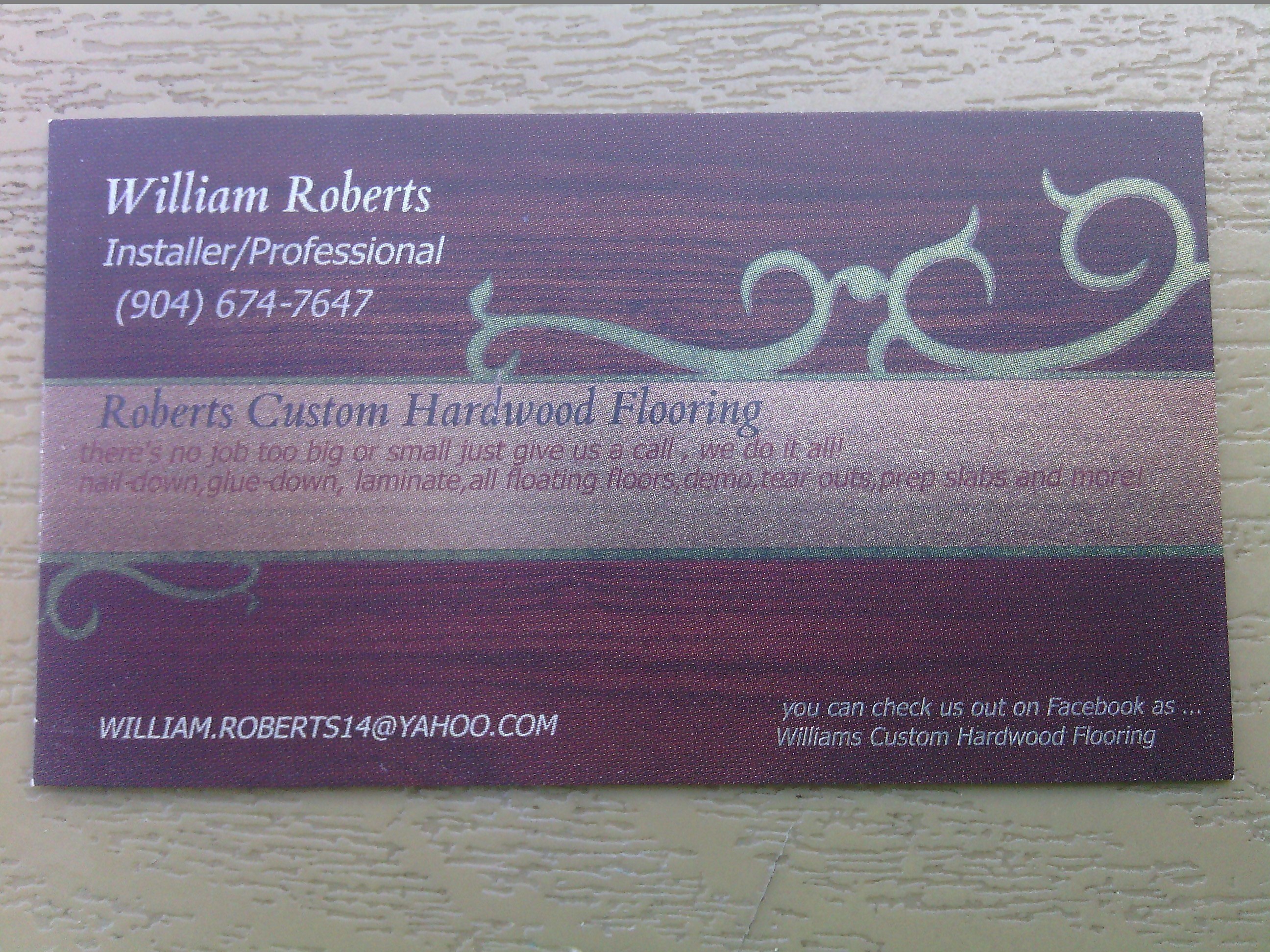 Roberts Custom Hardwood Flooring LLC logo