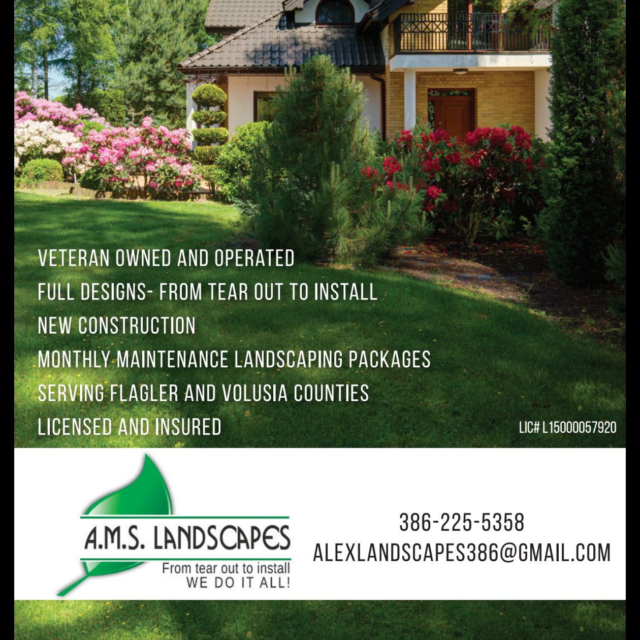 A.M.S. Landscapes LLC logo