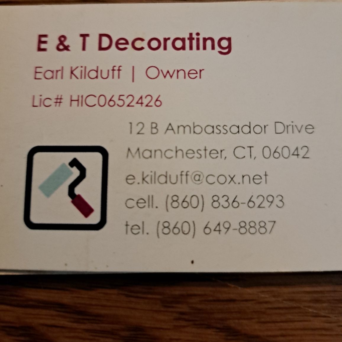 Logo for E & T Decorating