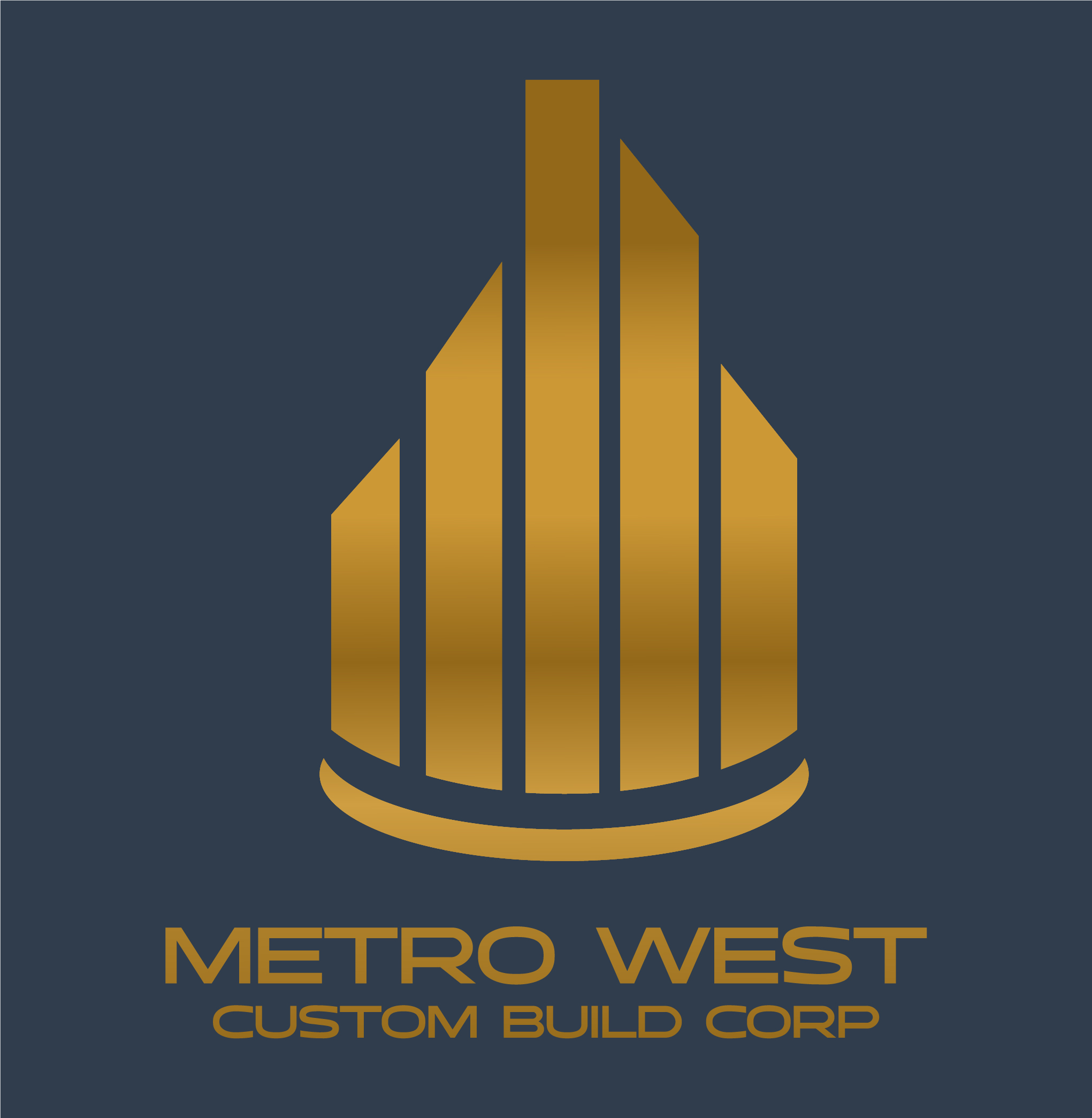 Logo for Metro West Custom Build corp.