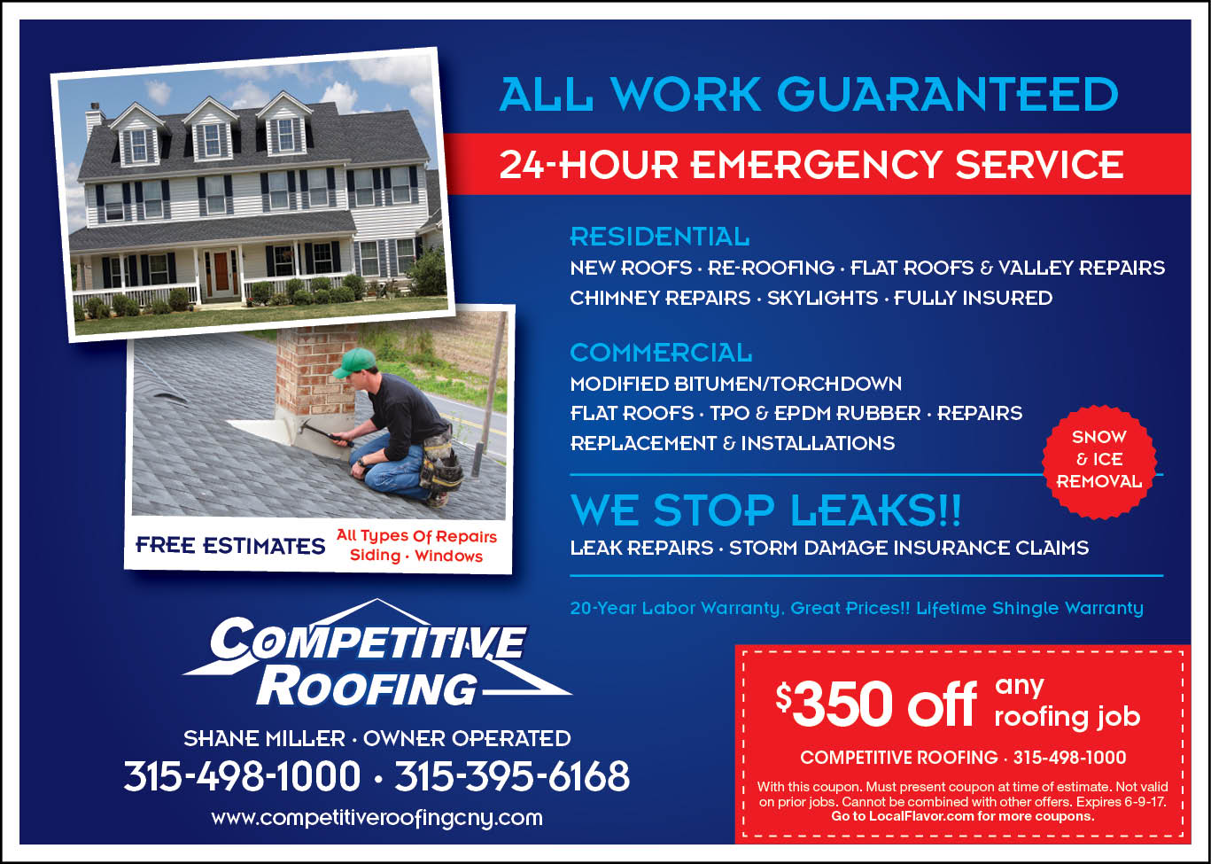 COMPETITIVE ROOFING logo