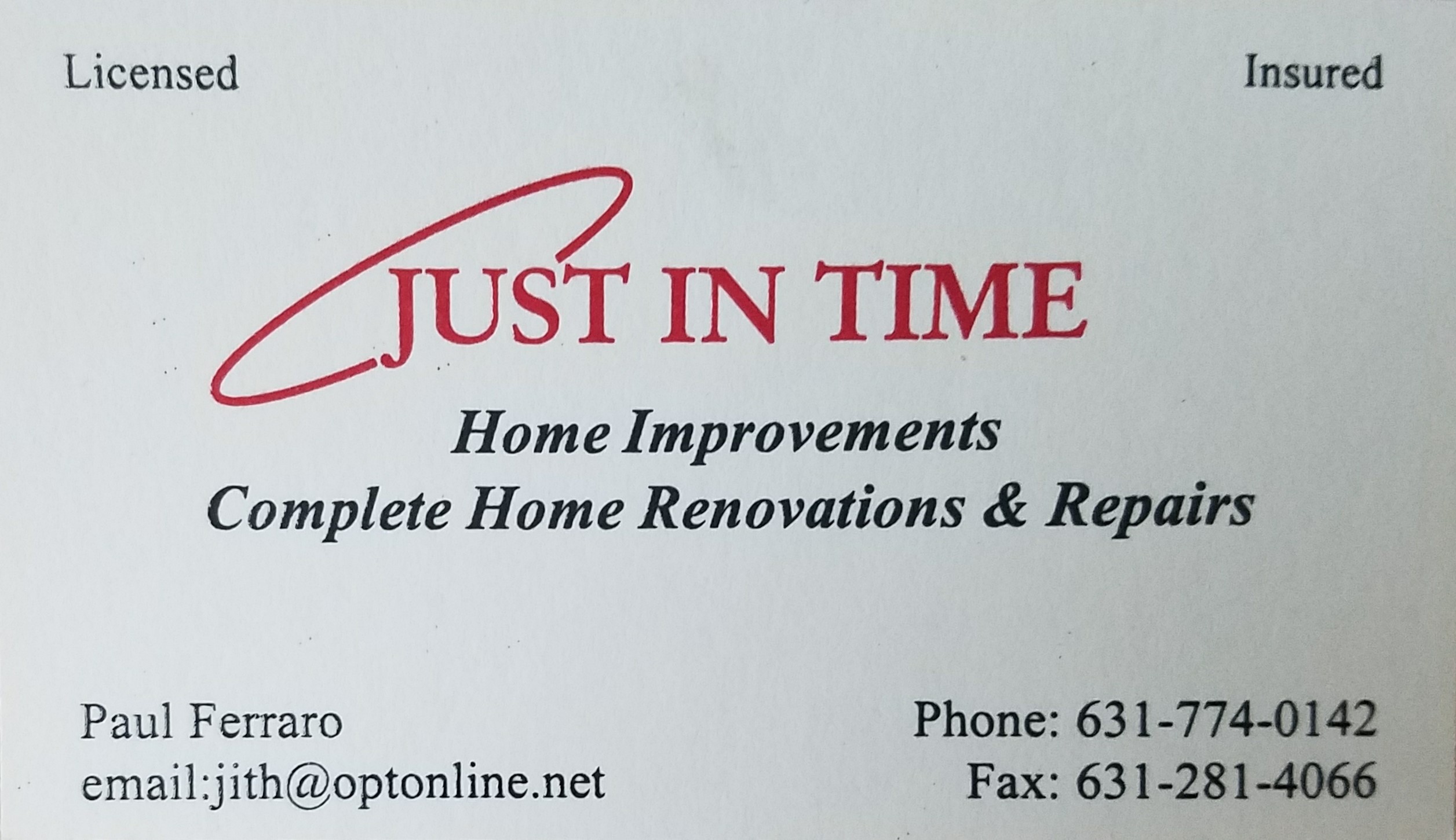 Avatar for just in time home improvements