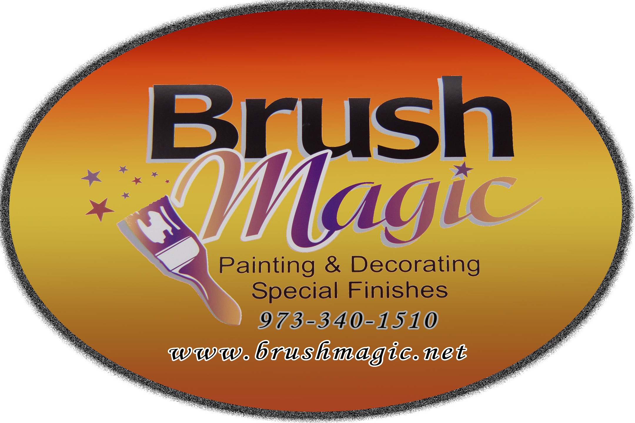 Logo for Brush Magic Painting & Decorating, LLC.