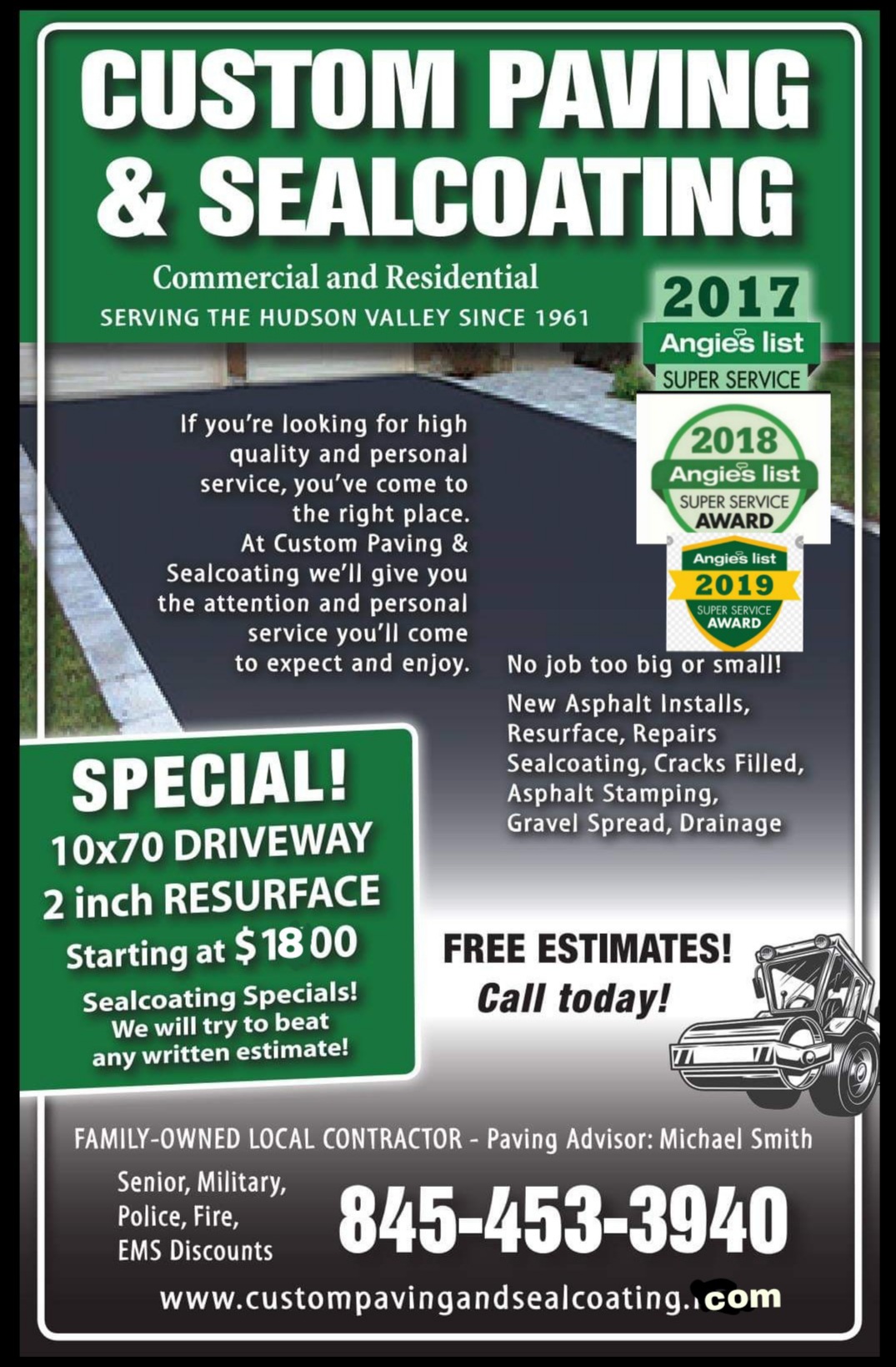 Custom Paving & Sealcoating by M.Smith logo