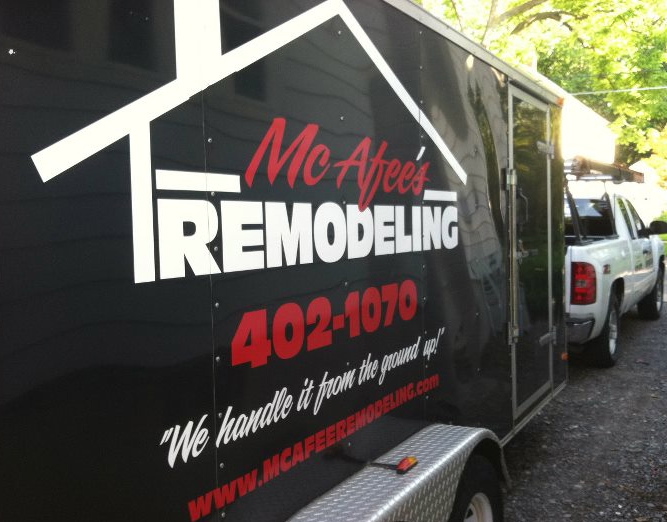 McAfee's Remodeling logo