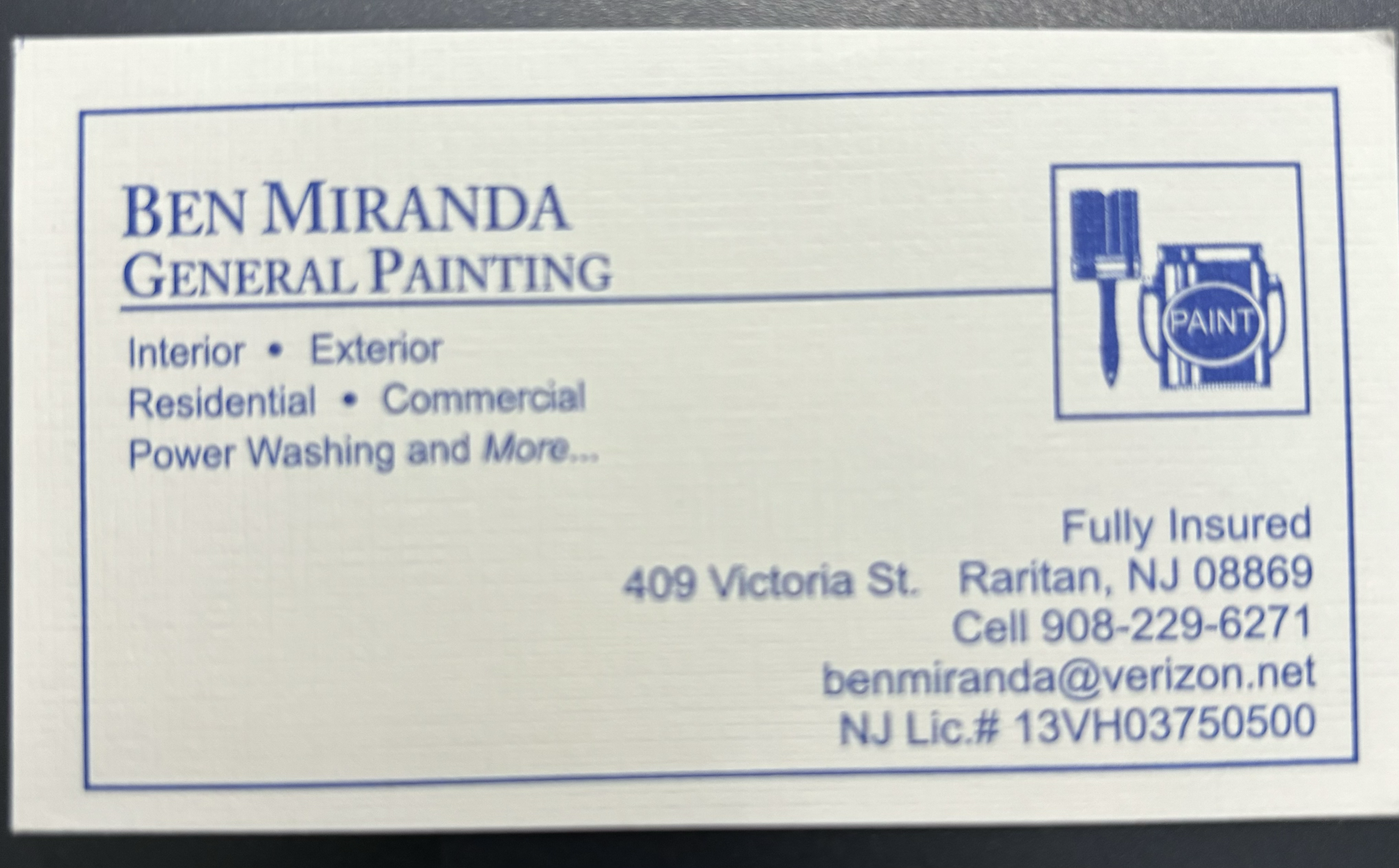 Ben Miranda General Painting logo