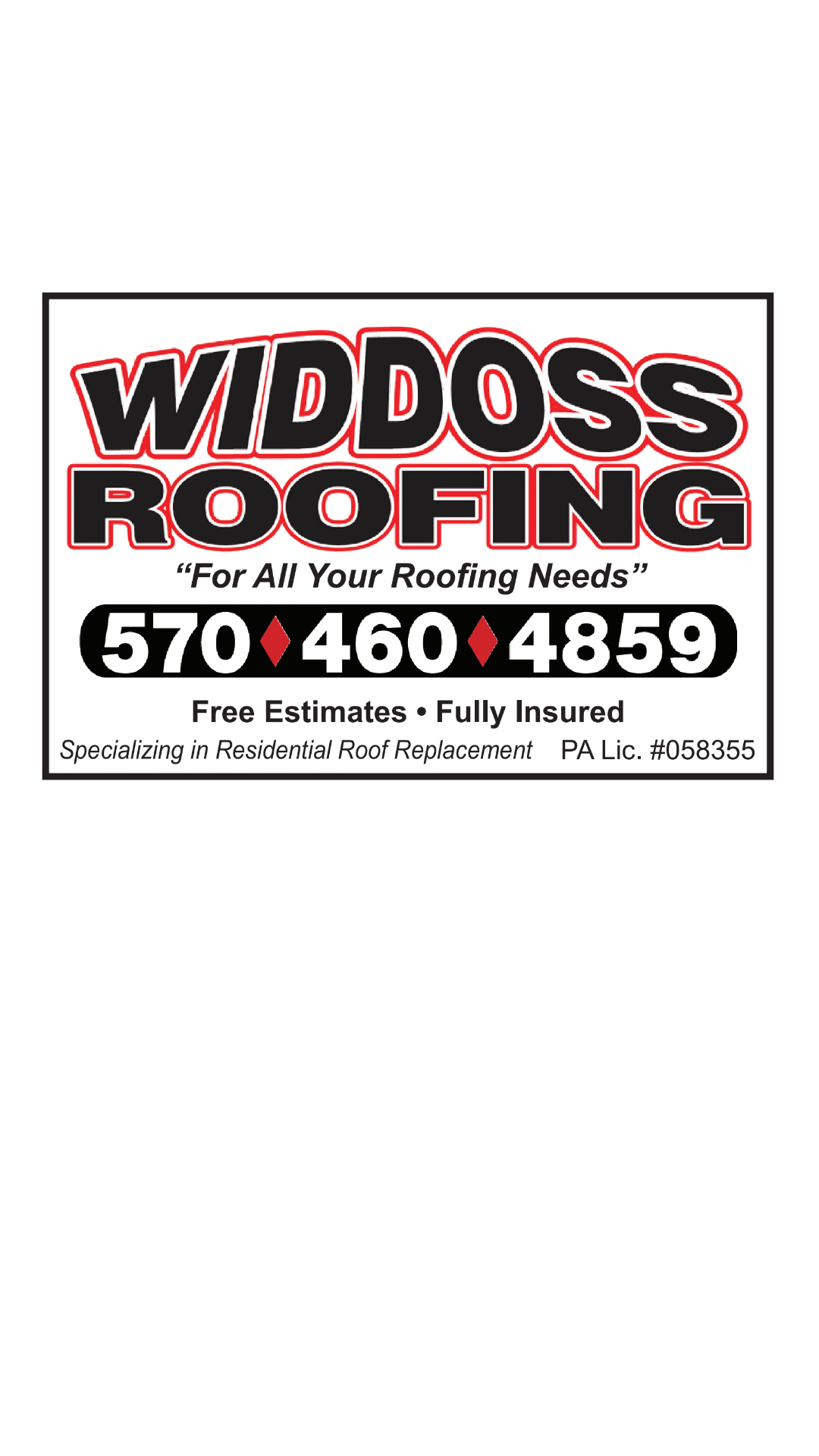 Logo for Widdoss Roofing