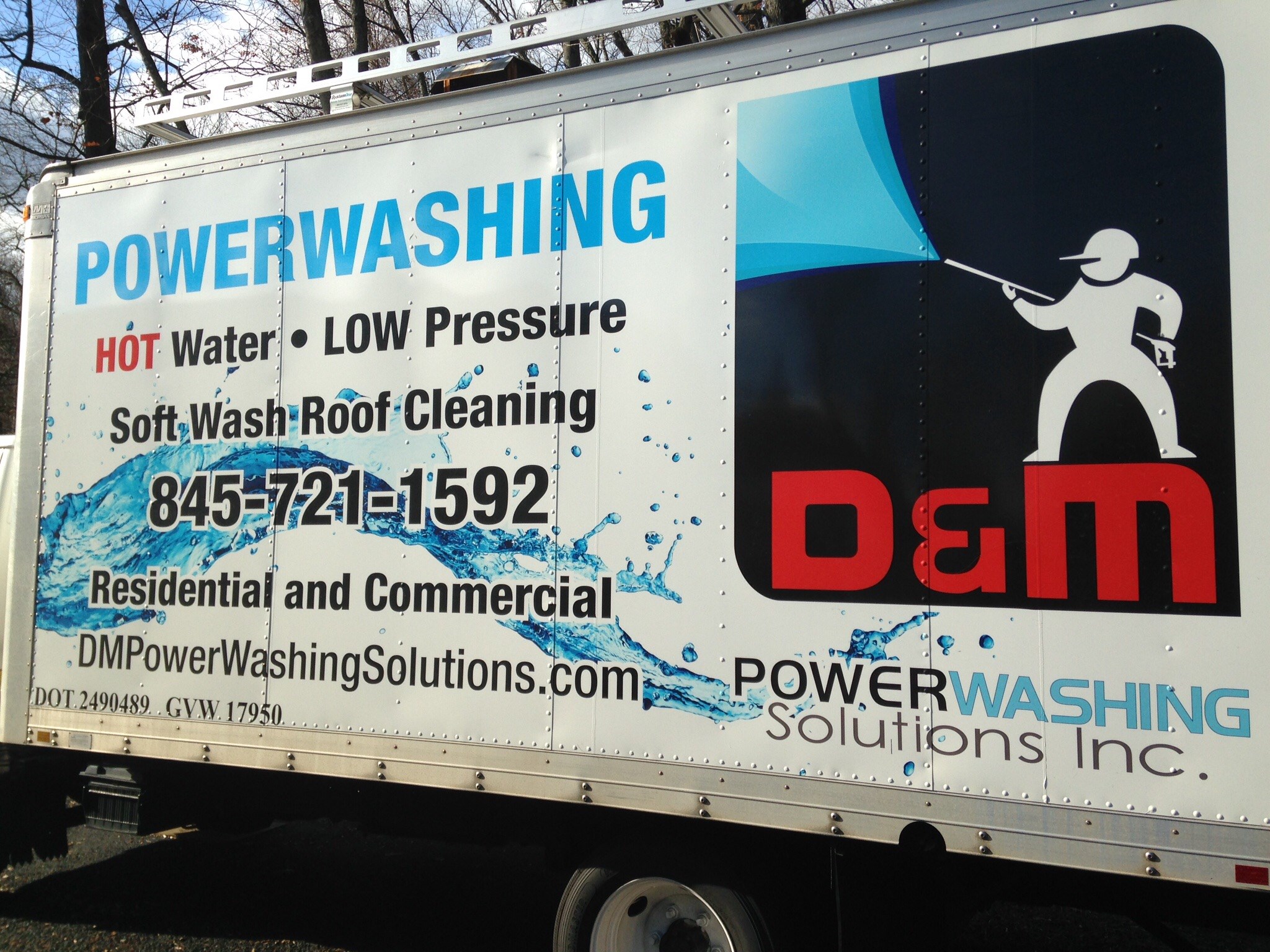 Logo for D & M PowerWashing Solutions