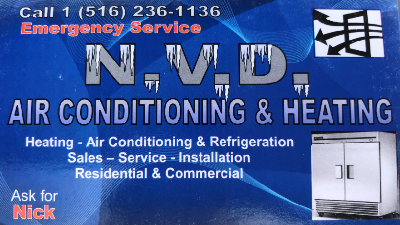 Logo for N.V.D. Air Conditioning and Heating