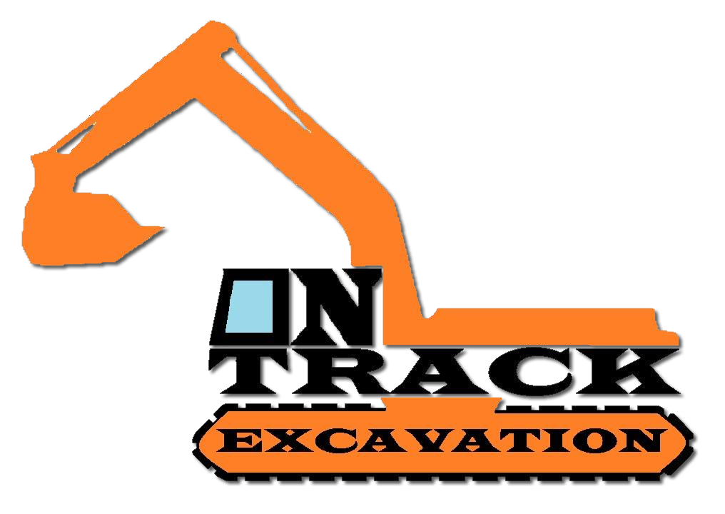 Logo for On Track Excavation LLC