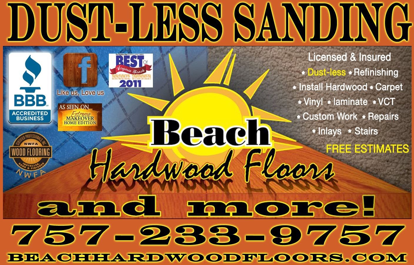 BEACH HARDWOOD FLOORS... and MORE!!! logo