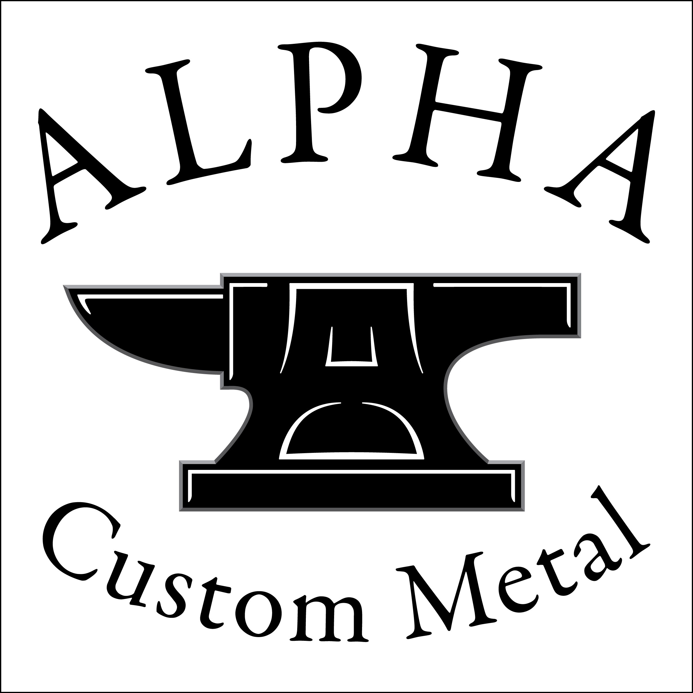 Alpha Custom Metal logo
