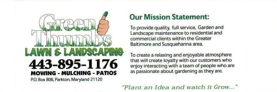 GREEN THUMB'S LAWN AND LANDSCAPING logo