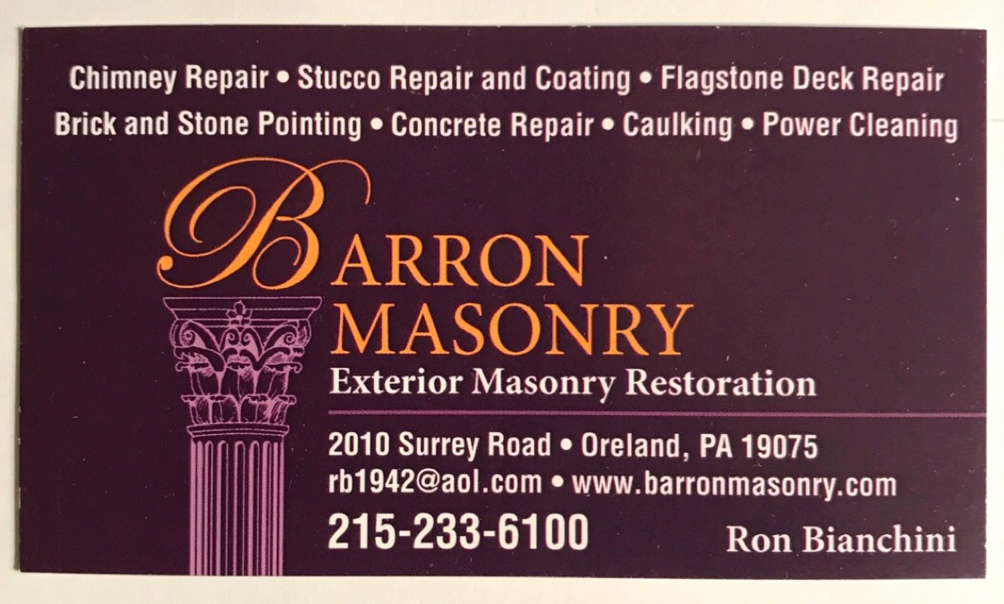 Logo for BARRON MASONRY