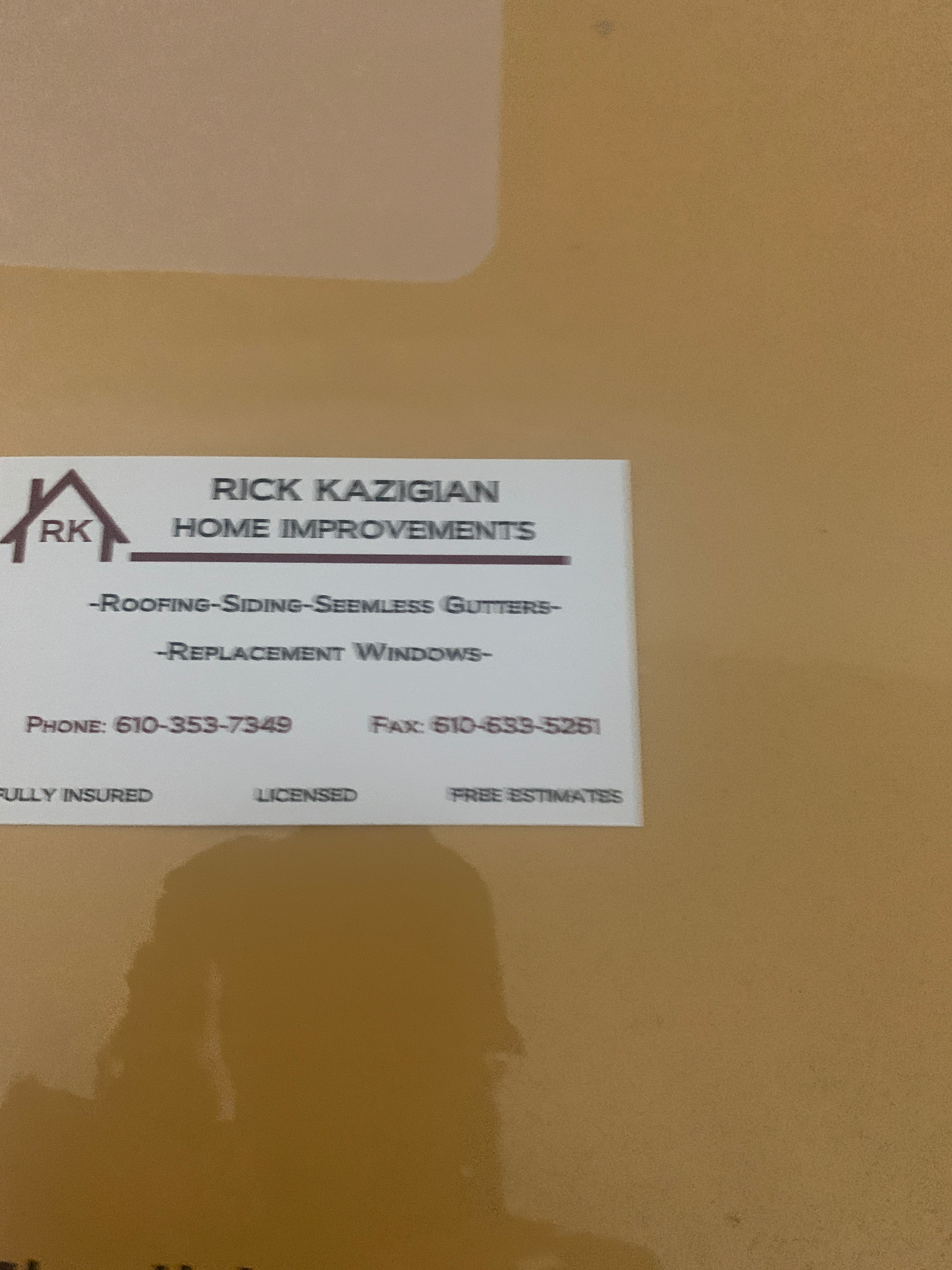 Logo for Rick Kazigian Home Improvements