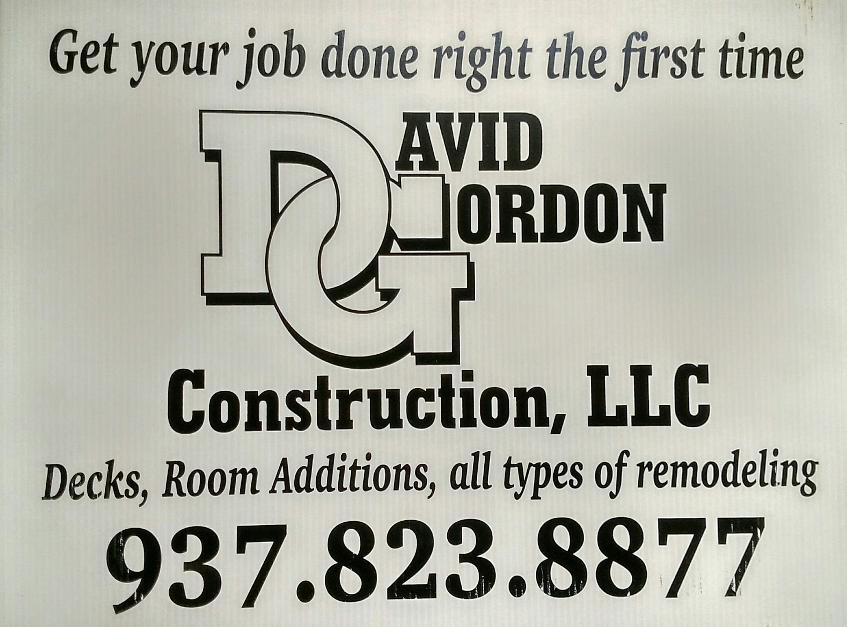 Logo for David Gordon Construction LLC