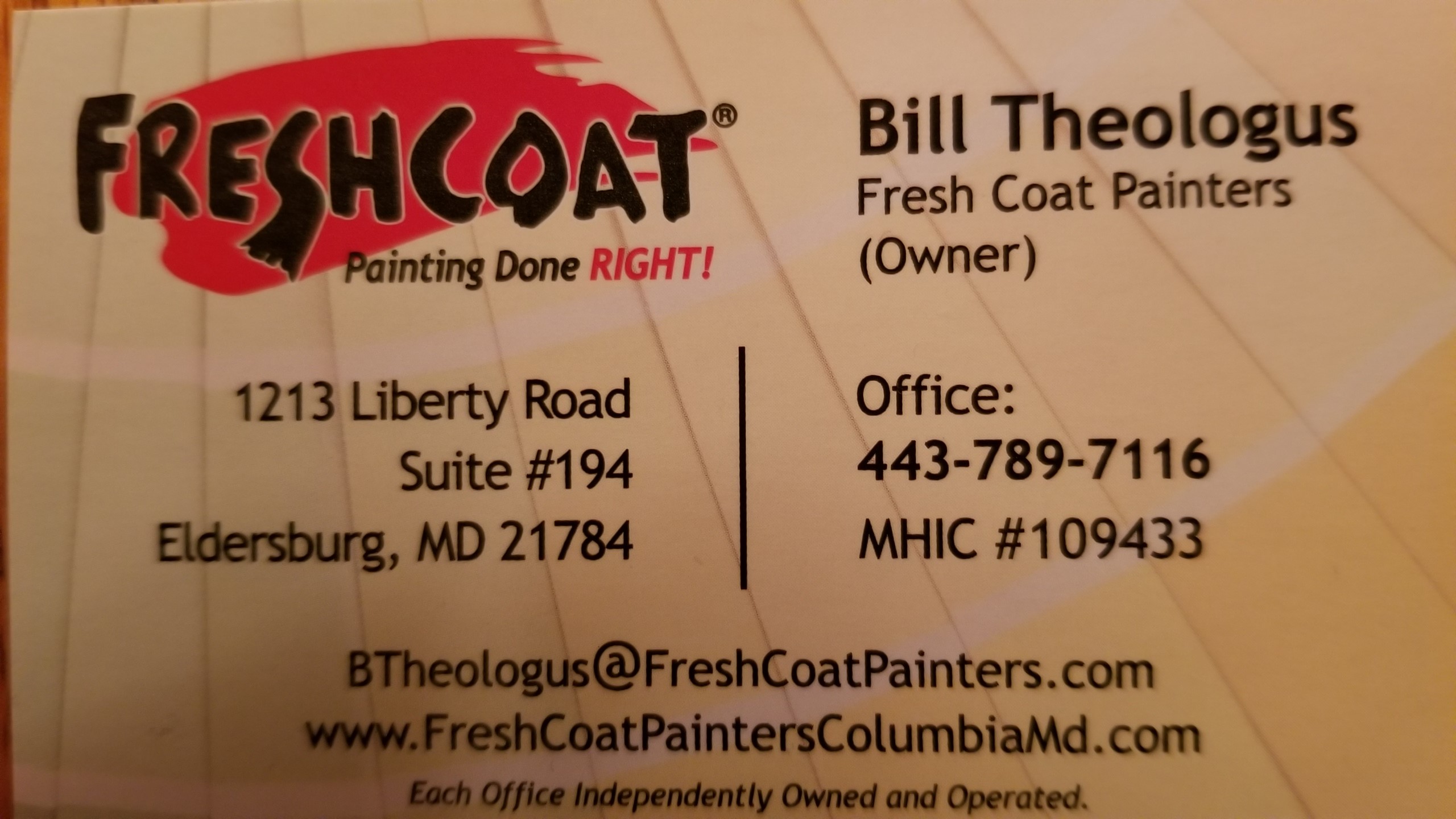 Fresh Coat Painters, Columbia MD logo