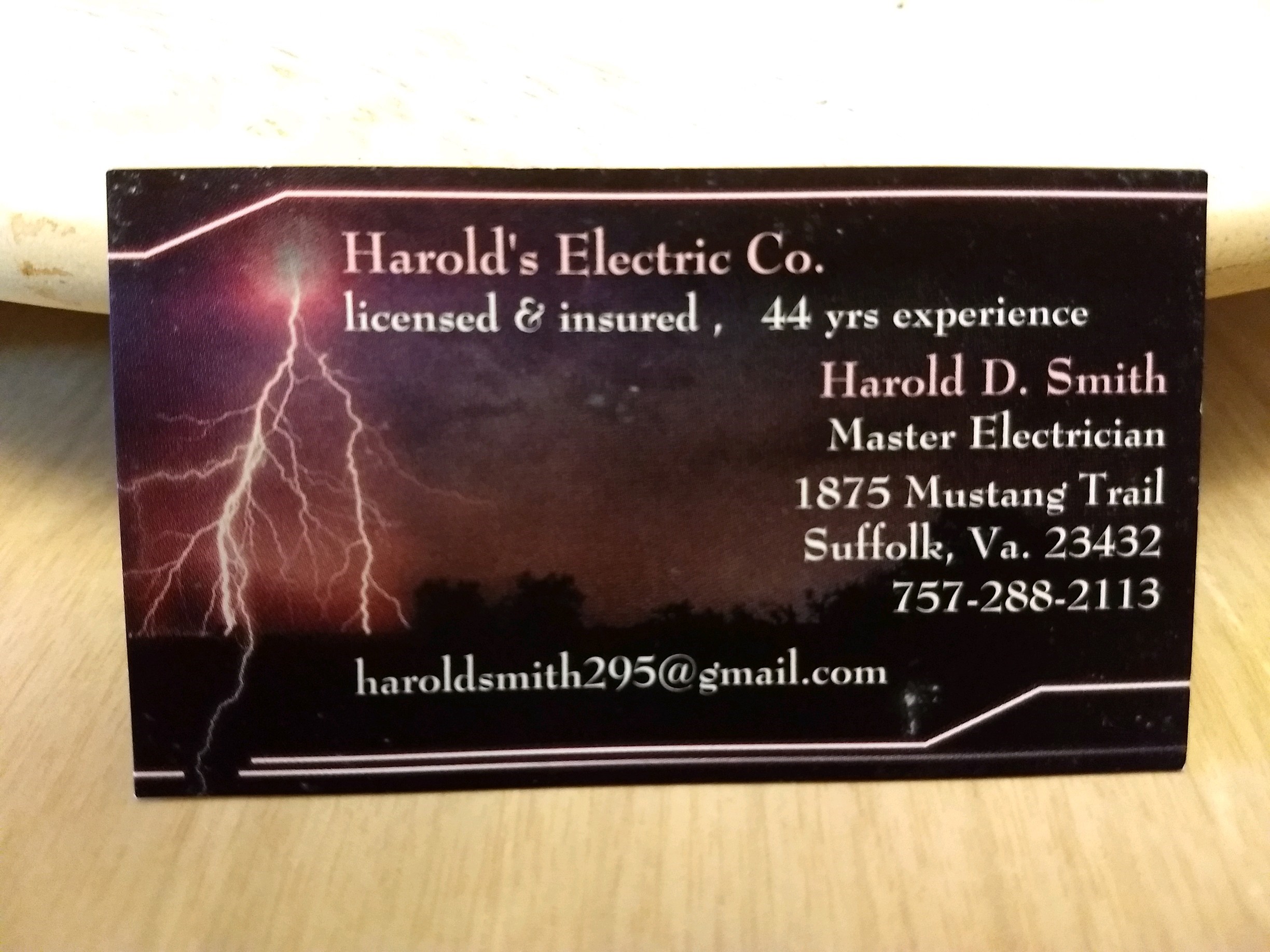 Harold's Electric Co. logo