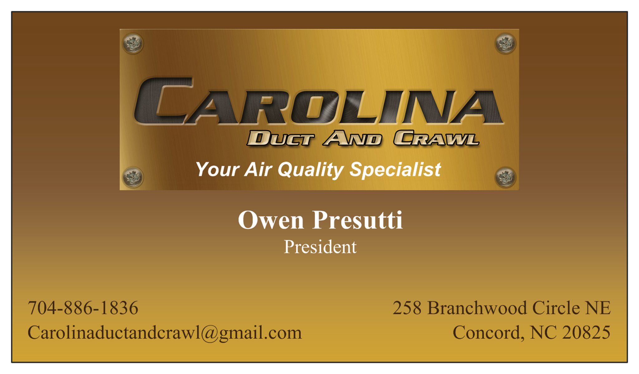 Logo for Carolina Duct & Crawl