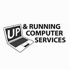 Logo for up & running computer services