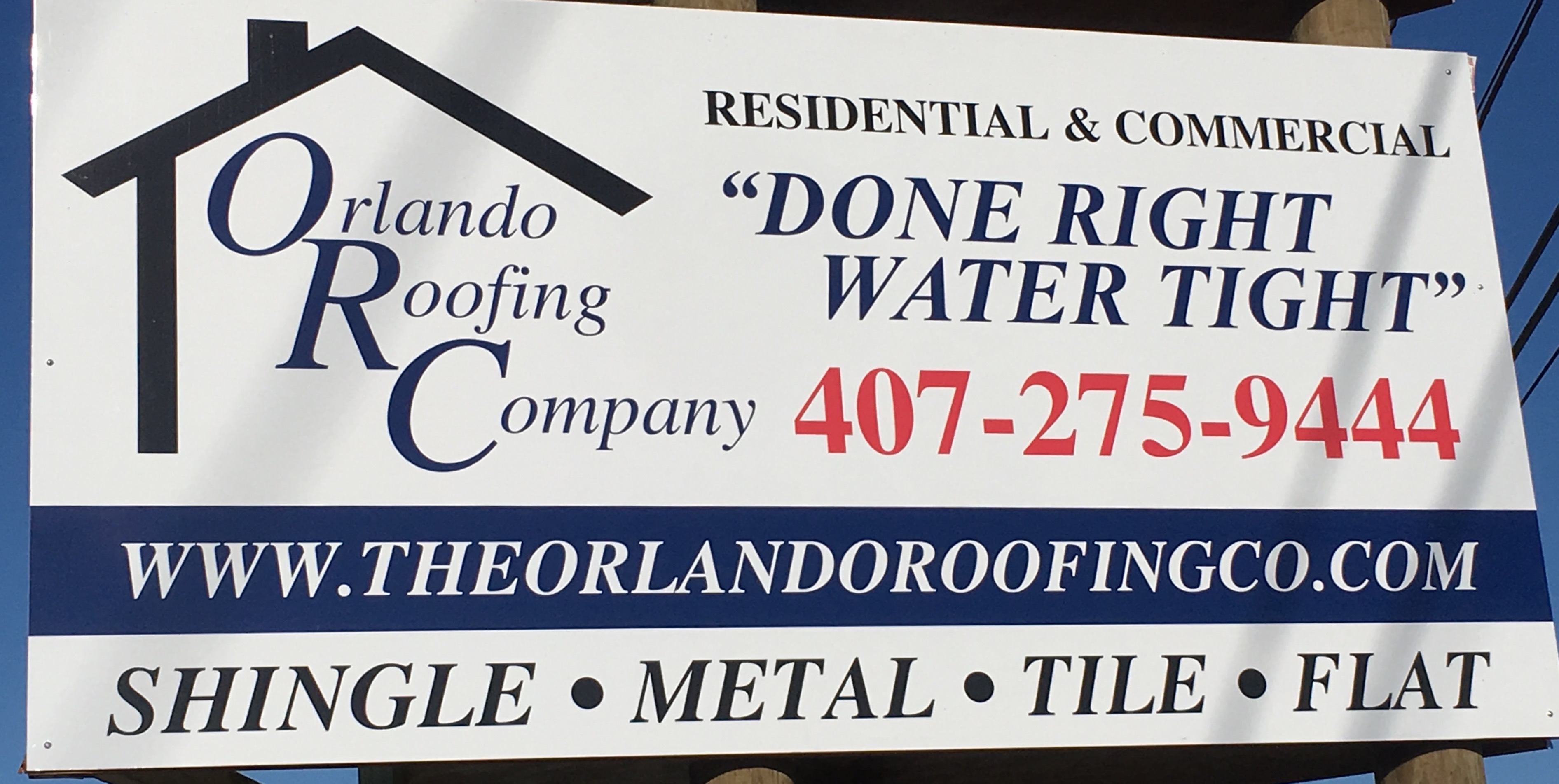 The Orlando Roofing Co logo