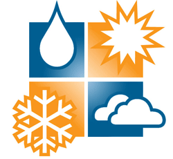 Logo for All Weather Roofing