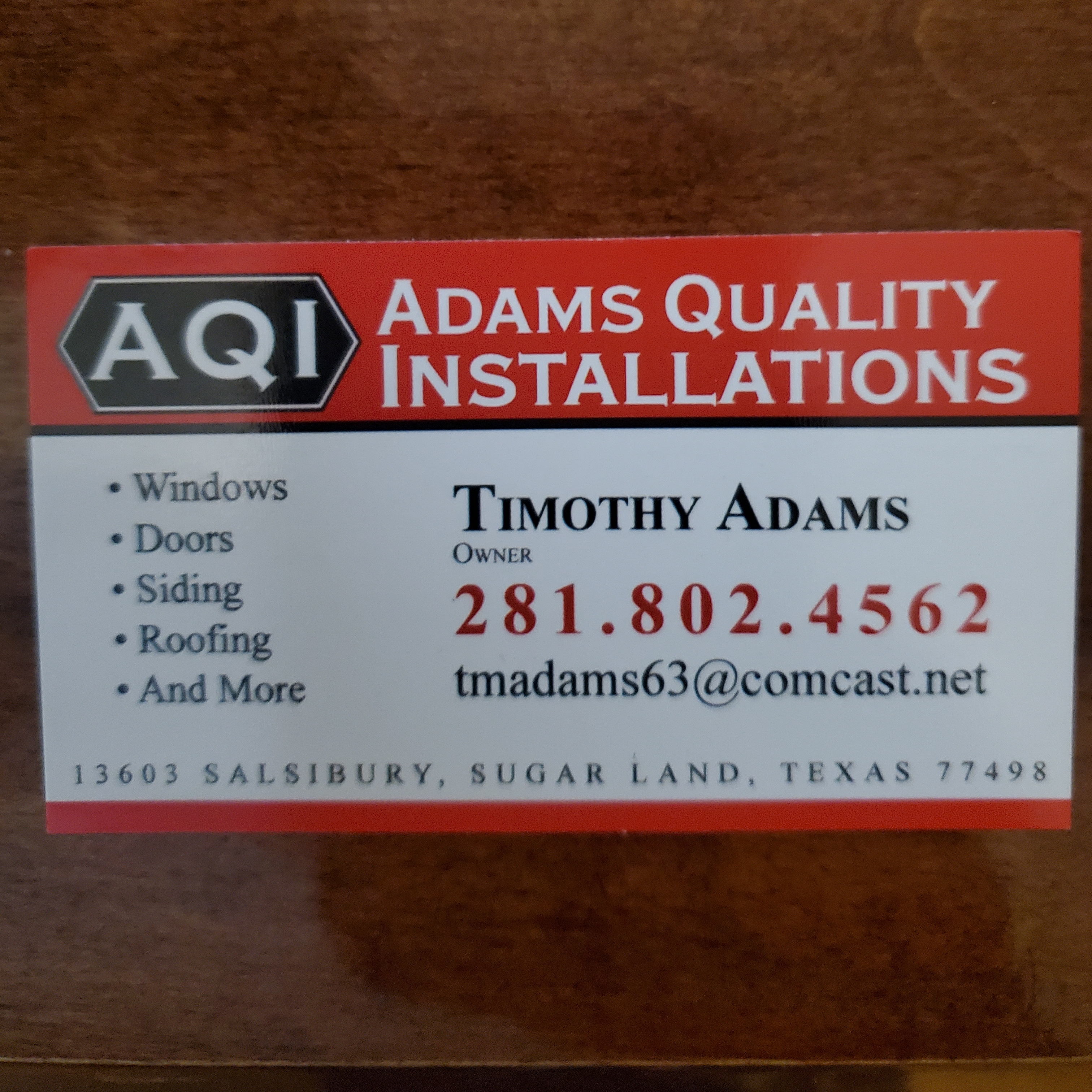 Logo for Adams Quality Installations-AQI